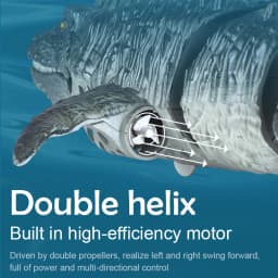 Remote Control Mosasaur Underwater Toy 2.4GHz Electric Aquarium Remote Control Toy Outdoor Boys Children's Pool Water Toy