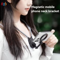 Silicone Magnetic Neck Halter Mobile Phone Holder For IPhone 16 15 14 13 For Huawei For Samsung FOR Xiaomi Selfie Stand Bracket