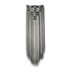 WIGSIN 24Inch Synthetic 7Pcs/set Long Straight Hair Extension 16Clips Hairstyle Black Blonde Hairpiece for Women