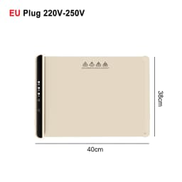 Electric Warming Tray Food Warmer Plate Foldable Portable Smart Food Fast Heating Mat Electric Warming Tray with 3 Tem Setting