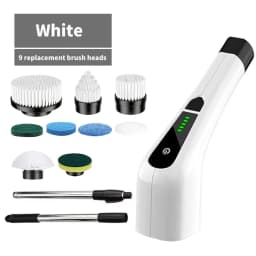9 in 1 Multifunctional Handheld Electric Cleaning Brush With Telescopic Function, Bathroom Floor And Kitchen Cleaning Tool