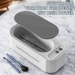 250mAh Ultrasonic Glasses Cleaning Machine Ultrasound Timed Jewelry Toothbrush High Frequency Ultrasonic Cleaner Bath 2026