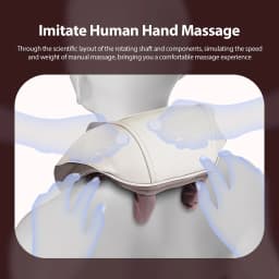 Foreverlily Powerful Neck And Shoulder Massager Wireless Shiatsu Kneading Neck And Back Massage Shawl Trapezius Massager