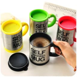 Self Stirring Mug Mixer Mini Electric Blender Portable Coffee Tea Cup Stainless Steel Automatic Lazy Mixing Auto Stirring Mug