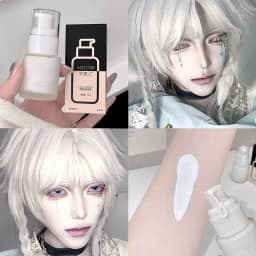 Pure White Liquid Foundation 30ml Matte Full Coverage Long Lasting Waterproof Face Makeup Base Cream For Cosplay Halloween Stage