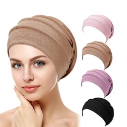 Women Slouch Beanie Chemo Cap Solid Color Bonnet Inner Hijabs Cap Muslim Head Wraps Femme Wrap Head Elastic Turban Hat