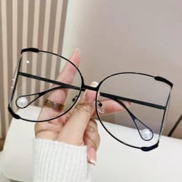 Oversized Metal Sunglasses Women For Female Luxury Brand Designer Elegant Pink Sun Glasses Vintage Big Frame Pearl Shades UV400