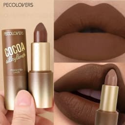 1pcs Multi-color Lipstick, Brown Lip Gloss, Waterproof and Long-lasting, Full and Charming Lips, Lip Cosmetics