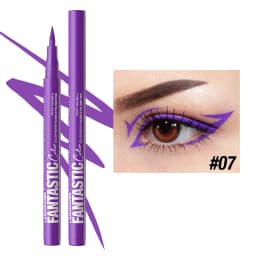 Matte Dark Purple Red Eye Liner Makeup White Liquid Eyeliner Quick-Drying Waterproof Eyeliner Pencil Long-Lasting 12 Color Eyes