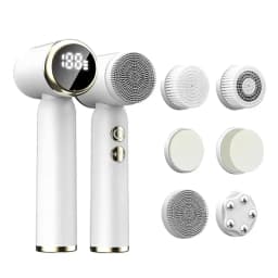 6 In 1 Electric Cleansing Brush Ultrasonic Facial Cleaner Rotating Cleansing Face Deep Cleansing Exfoliation & Gentle Skincare