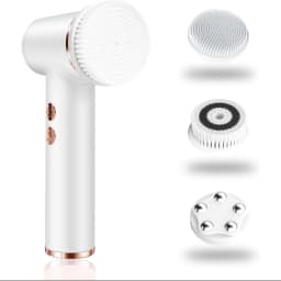 4 in 1 Electric Facial Cleansing Brush Waterproof Rotating Face Scrubber Exfoliator Rechargeable Face Exfoliating Massage Device