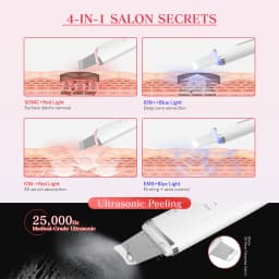 MAXGROOM Ultrasonic Skin Scrubber Peeling Blackhead Remover Deep Face Cleaning Ultrasonic Ion Acne Pore Cleaner Facial Shovel