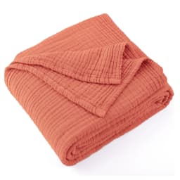 Muslin Throw Blanket Adults 100% Cotton Blankets Couch 6-Layer Summer Breathable Gauze All Season Soft Lightweight Pre-Washed