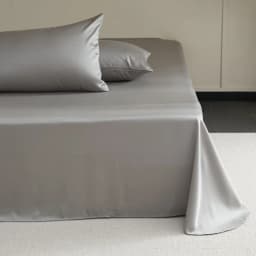 Natural Mulberry Silk Flat Sheet 1PC Solid Color Bed Sheet High End Smooth Bed Linen Single Double Queen King Size Bedding Soft