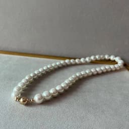 Elegant Classic Jewelry 8-16mm Large Imitation Pearl Necklace for Women 40-135CM Length