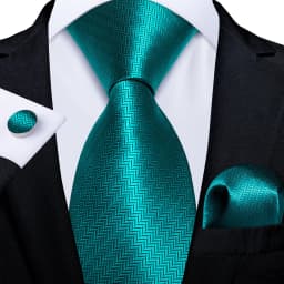 Dark Green Ties for Men Striped Paisley Floral Wedding Party Formal Necktie Handkerchief Cufflinks Gift Dropship