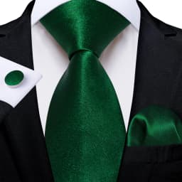 Dark Green Ties for Men Striped Paisley Floral Wedding Party Formal Necktie Handkerchief Cufflinks Gift Dropship