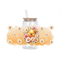 30 Style Watercolor Winnie family UV DTF UVDTF transfer 16oz cup wraps Sticker