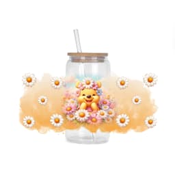 30 Style Watercolor Winnie family UV DTF UVDTF transfer 16oz cup wraps Sticker