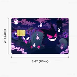Anime Game G-Gengars Cartoon Credit Card Skin Stickers For Bank Card Bus Metro Card Sticker Waterproof Women Gift