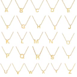 Cazador Minimalist Initial A-Z Letter Necklace for Women Alphabet Stainless Steel Choker Chains Jewelry Birthday Gift Wholesale