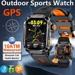 2026 New SmartWatch Men Militray Outdoor GPS Tracking Sport  Watches Heart Rate Sleep Waterproof Smart Watch IOS Android HT30