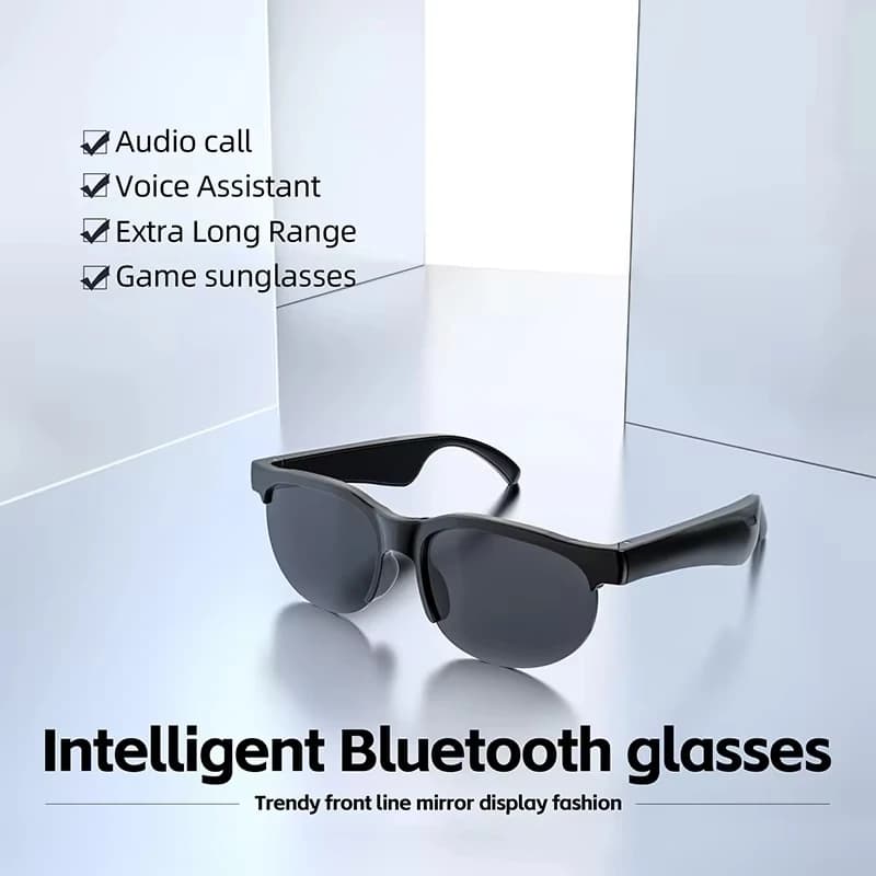 Smart Bluetooth Sunglasses Glasses Call Outdoor Sports Headphones V5.3 HIFI Black Technology Anti-touch UV For Men And Women