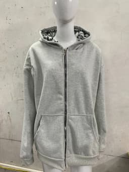 2025 New Unisex Hooded Sweatshirt with Leopard Print Lining Pocket, Loose Cardigan, Zipper Sweatshirt, Street Style, Double-Side