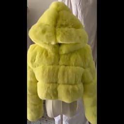 Quality Furry Cropped Faux Fur Coats And Jacket Women Short Fluffy Tops Coat With Hooded Winter Fur Jackets Ladies Cardigan 2740