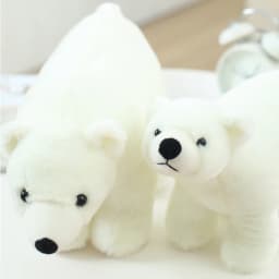 20/25/35/45cm Super Lovely Polar Bear Family Stuffed Plush Placating Toy Pure White Bear Soft Fabric Doll Gift for Children