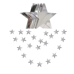 4M Star Garland 7cm 10cm Paper Stars Streamer Glitter Bunting for Birthday Party Decoration Kids Room Decor Baby Shower Supplies