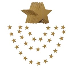 4M Star Garland 7cm 10cm Paper Stars Streamer Glitter Bunting for Birthday Party Decoration Kids Room Decor Baby Shower Supplies
