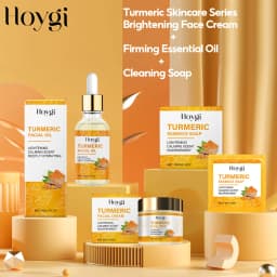 Turmeric Facial Essential Oil Repair Firming Deep Cleansing Soap Even Skin Tone Cream for Face Reduce Dullness Nourish Skin Care