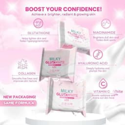 1-10PCS Korean MILKY GLUTAWHITE Premium Soap 70g Deep Cleansing Nourishing Rich Foam Soap Efficient Body Face Cleansing Care