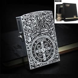 1:1 Limited Edition ZORRO Oversized Kerosen Lighter Metal Personality Constantine Creative Heavy Armor Oversized Lighter Gift