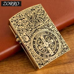 1:1 Limited Edition ZORRO Oversized Kerosen Lighter Metal Personality Constantine Creative Heavy Armor Oversized Lighter Gift
