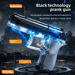 Novelty Shock Prank Toy Gun Keychain, Portable Gag Joke Gadget, Harmless Trick Toy for Men Party Prank, Fun Surprise Gift for Fr