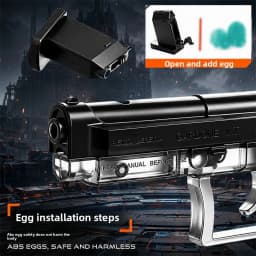 Novelty Shock Prank Toy Gun Keychain, Portable Gag Joke Gadget, Harmless Trick Toy for Men Party Prank, Fun Surprise Gift for Fr