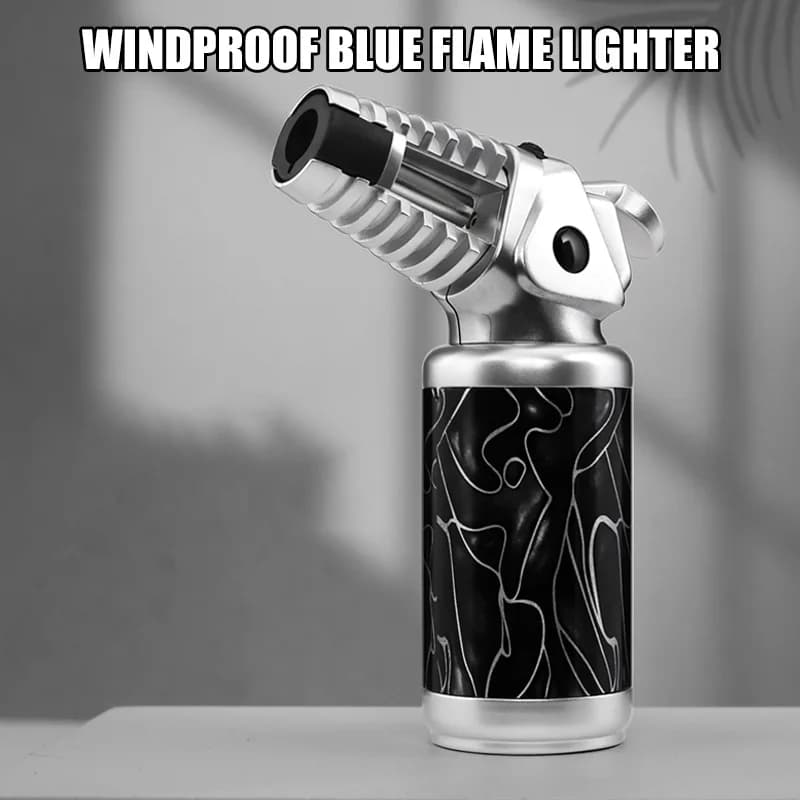 JOBON Strong Flame Gun Lighter Sustainable Flame Ignition  Flame Adjustable Cigar Camping Tool