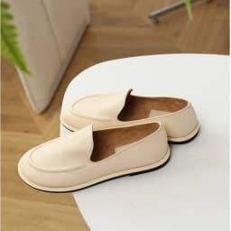 round toe soft leather flats shoes woman slip on loafers solid color sewing moccasins women muls shoes scarpe da donna 2025