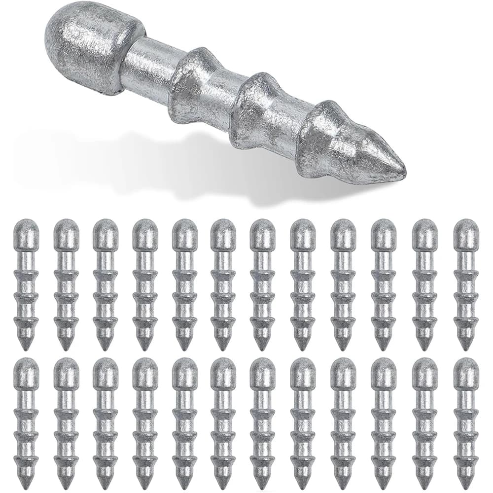 40Pcs Fishing Nail Weights Wacky Worm Sinker Weights Insert Sinkers Fishing Weights for Soft Worm Lures Wacky Rig Bass Fishing
