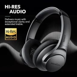 Soundcore Anker Life Q20 Hybrid ANC Headphones - Wireless Over Ear BT Headphones - 60H Playtime - Hi-Res Audio - Deep Bass - Foam Ear Cups - Travel - Office - USB-C Charging(Brand New)