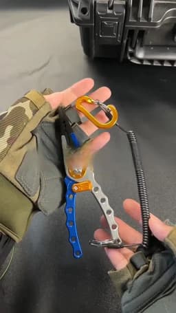 Aluminum Alloy Fishing Pliers Saltwater Corrosion Resistant, Heavy Duty Fishing Multitool with Lanyard Sheath Hook Remover Line
