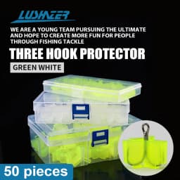 50Pcs/Lot Lightweight Accessories with Slots Sleeves Tool Durable Protector Caps Fishing Out Hook Cover Safety Treble Fish Gear