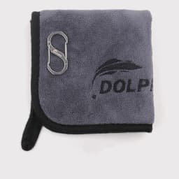 Portable Buckle Fishing Towel with Thickened anti Slip and Hand Wiping Properties, Absorbent Cotton Towel, Outdoor Fishing Tool