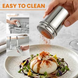 Stainless Steel Spice Jar Storage with Lid Barbecue Salt Sugar Bottle Shaker With Handle Pepper Seasoning Can Seasoning Bottle