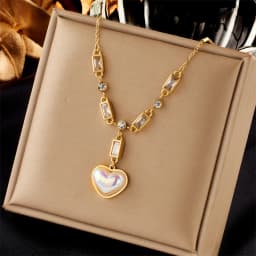 DIEYURO 316L Stainless Steel Butterfly Moon Lock Blue Eyes Pendant Necklace For Women New Multilayer Choker Chain Jewelry Gifts