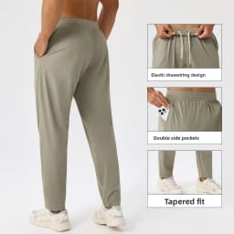 Men's Sport Casual Sweatpants Quick-Drying Breathable for Fitness and Running Outdoor Stretch and Loose-Fitting Training Pants