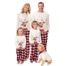 2025 New Family Christmas Pajamas Mom Dad Kids Matching Clothing Set Baby Romper Pjs Soft Loose 2 Pieces Suit Homewear Xmas Look