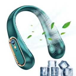 Hanging Neck Fan Digital Display Power Ventilador Bladeless Neckband Fan Portable Mini Air Cooler USB Rechargeable Electric Fans